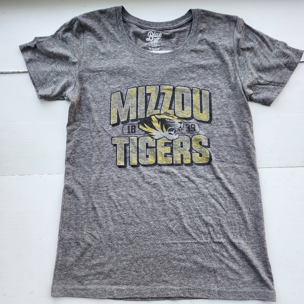 NCAA Missouri Mizzou Tigers Women's Gray Tshirt NWT